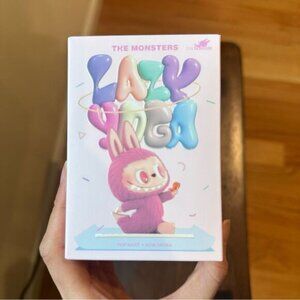 NEW Unopened Pop Mart MONSTERS Labubu Lazy Yoga Series - White Lay Down